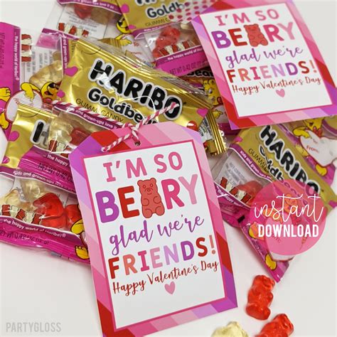 Gummy Bear Valentine Printable